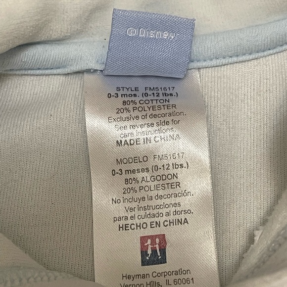 Disney Footie with Pooh Bear Embroidery - Picture 6 of 7